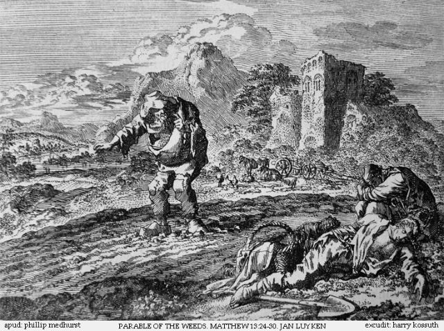 1Teachings_of_Jesus_3_of_40._parable_of_the_tares._Jan_Luyken_etching._Bowyer_Bible