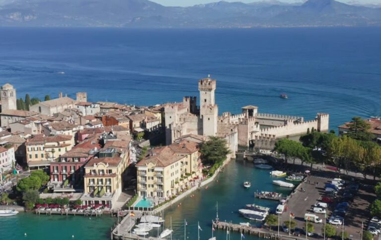Scaliger Castle aerial view