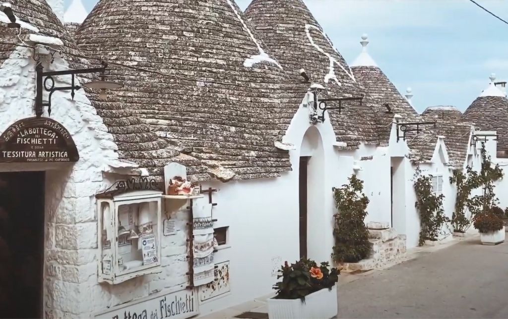 white old houses in a row