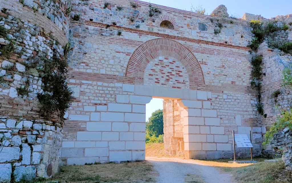 doorway in an old ruin wall