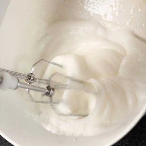 mixer beating whites stiff